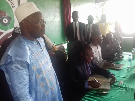 Dr Ousmane Kaba, leader du PADES et le Premier Ministre Kassory Fofana
