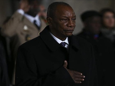 Le Président guinéen, Alpha Condé