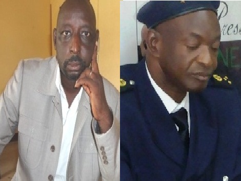 Le préfet Aziz Diop et le Gouverneur de la région de Kankan, Mohamed Garhé