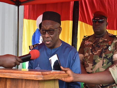 Dr Mohamed Diané à la réception des navires patrouilleurs à Conakry