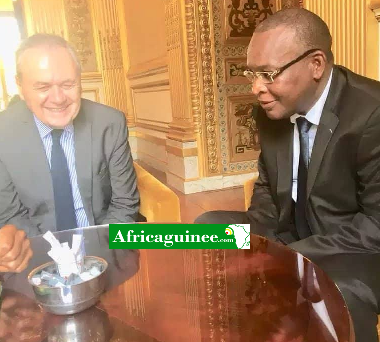 Le Général Sékouba Konaté et Philippe Dominati