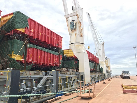 Les premiers wagons arrivent sur la plateforme de GAC