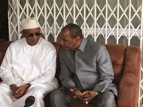Cellou Dalein Diallo, leader de l'UFDG et le Président Alpha Condé (image d'archive)