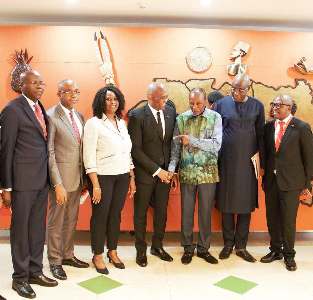 Le Président de la Guinée Alpha Condé a accueilli Tony Elumelu, les entrepreneurs du TEF à la Présidence