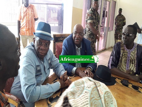 Le Premier ministre guinéen, Ibrahima Kassory Fofana chez Mamadou Sylla à Dixinn