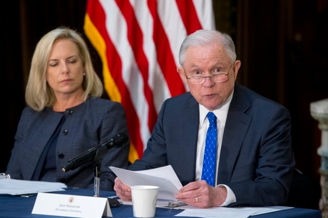 Jeff Sessions est le maître d'oeuvre de la politique américaine de lutte contre l'immigration illégale. Image: Keystone