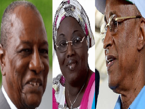 Alpha Condé, Aminata Touré, Cellou Dalein Diallo