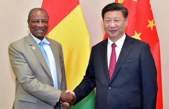 Le Président Alpha Condé et Xi-Jinping