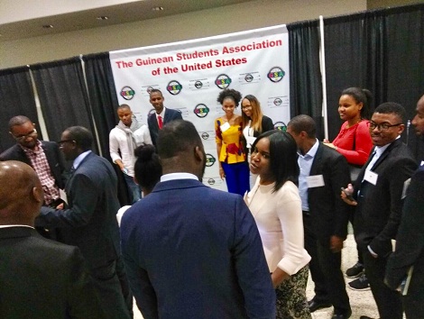 Des membres de l’Association des Étudiants Guinéens aux USA (GSA-US)