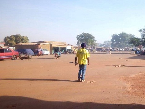 Kourémalé, frontière entre la Guinée et le Mali