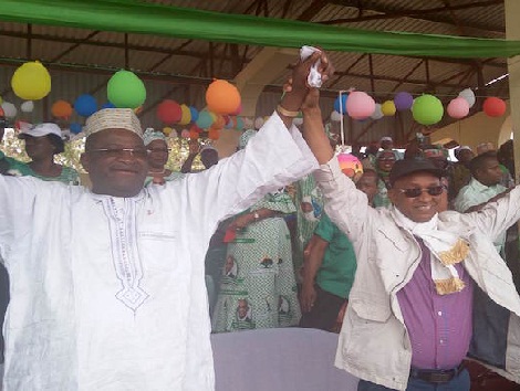 Cellou Dalein Diallo, leader de l'UFDG et Elhadj Mamadou Sylla, leader de l'UDG