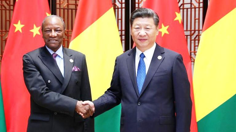 Alpha Condé et Xi Jinping