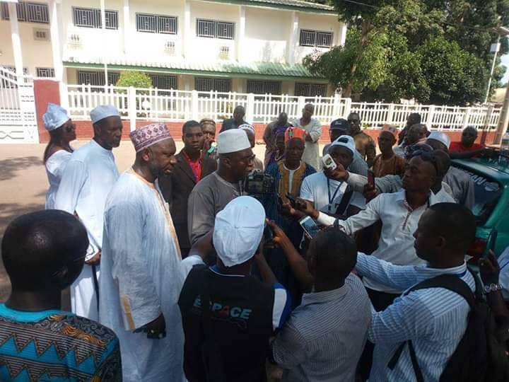 Abdoulaye Bah et quelques élus de la commune urbaine de Kindia