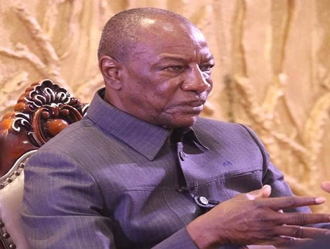 Le Président guinéen, Alpha Condé