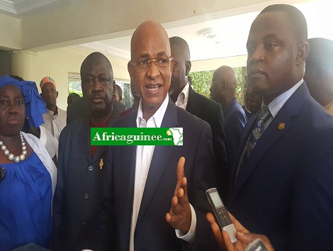 Cellou Dalein Diallo, chef de file de l'opposition et ses pairs