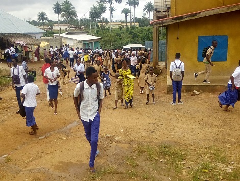 Des élèves manifestent à Nzérékoré, Photo Africaguinee.com