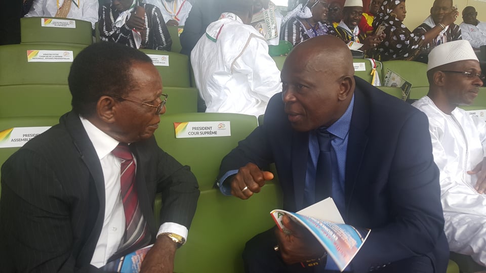 Mohamed Lamine Bangoura (à droite) et Claude Kory Kondiano