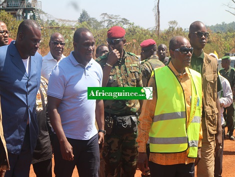 Alpha Condé et son Ministre Moustapha Naité