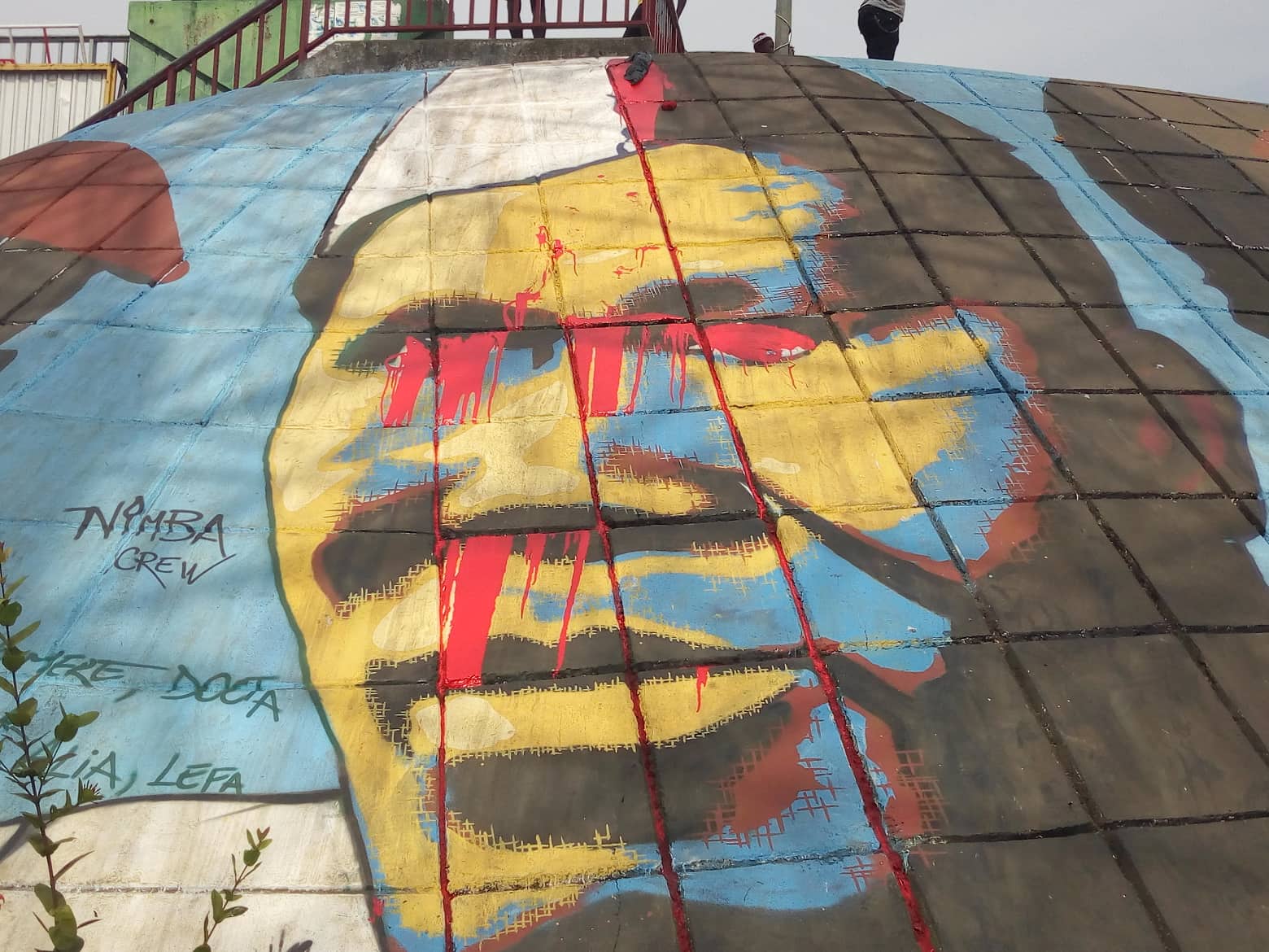 Graffiti de Sékou Touré à Conakry