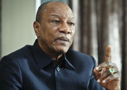 Le président de la République de Guinée, Pr Alpha Condé