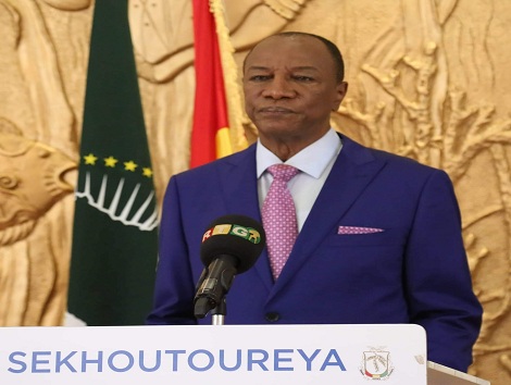 Le président de la République de Guinée, Pr Alpha Condé