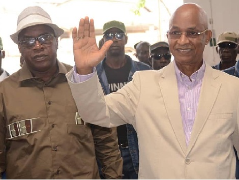Cellou Dalein Diallo, leader de l'UFDG en compagnie de son vice-président Dr Fodé Oussou Fofana