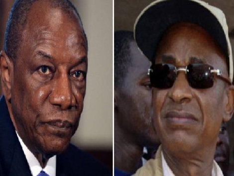 Alpha Condé, Président de la République de Guinée et son principal opposant Cellou Dalein Diallo