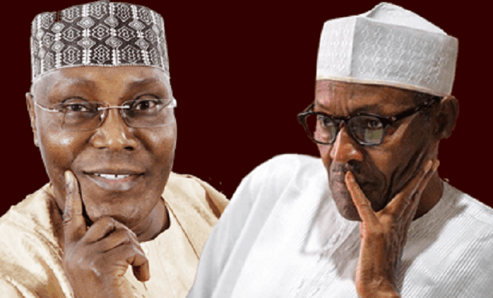 Les candidats Atiku et Buhari-Africaguinee.com