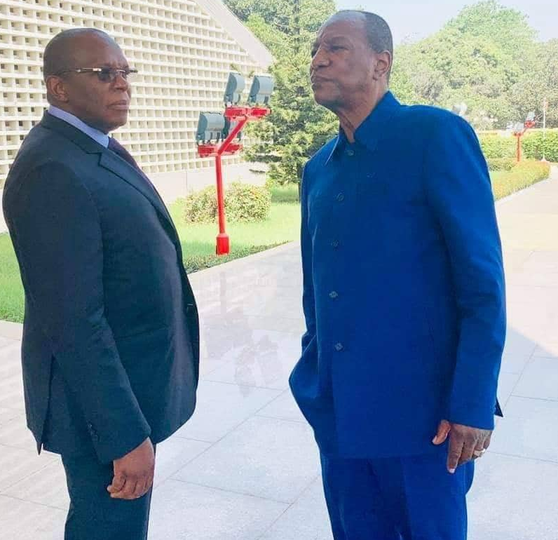 Alpha Condé et son Premier Ministre Kassory Fofana
