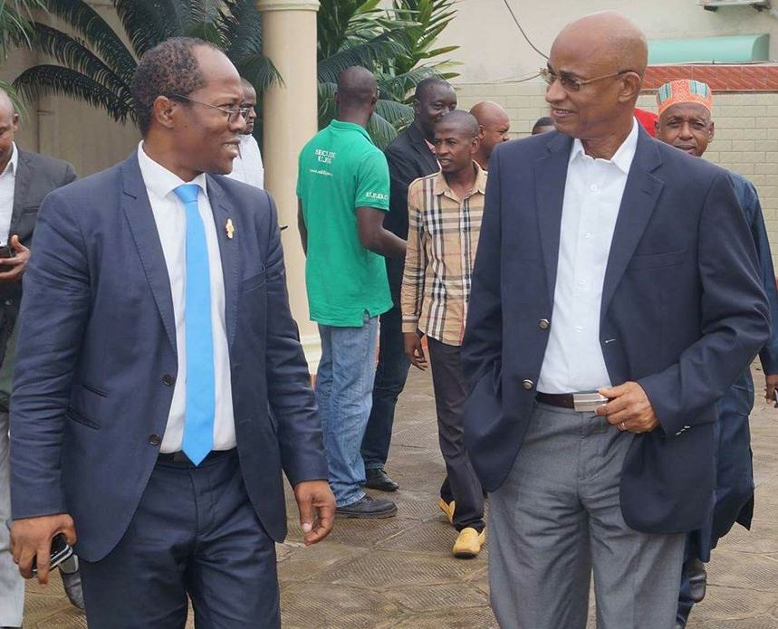 Cellou Dalein Diallo, leader de l'UFDG et Ousmane Gaoual Diallo
