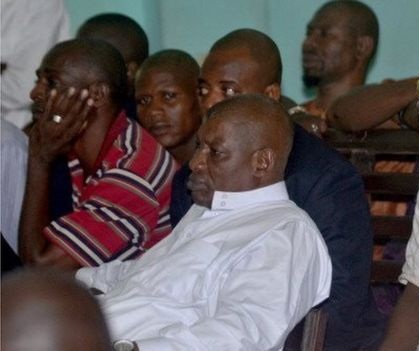 Le commandant AOB lors d'une audience à la cours d'Assises en 2013