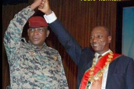 Le Général Sékouba Konaté et le Président Alpha Condé