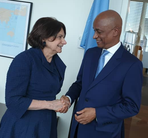 Mme Rosemary Di Carlo et Cellou Dalein Diallo