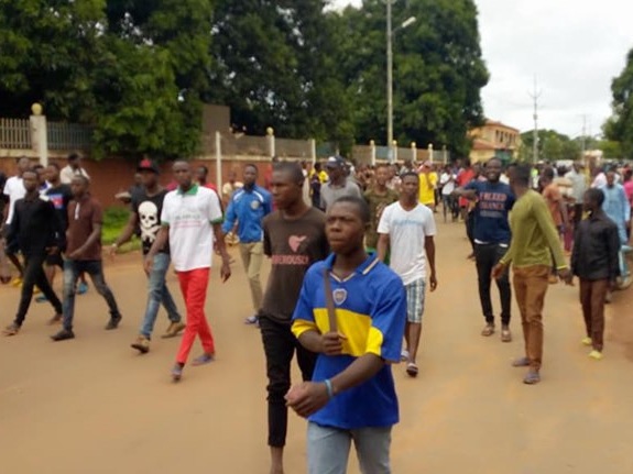 Manifestation des étudiants à Kankan