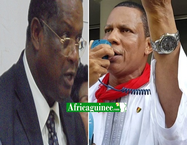 Amadou Diallo, secrétaire Général de la CNTG et Abdoulaye Sow de l'USTG