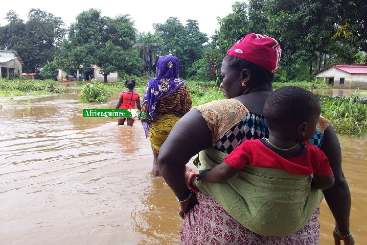 Inondations à Coyah