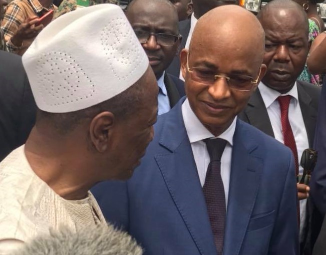 Alpha Condé, Président de la République et son principal opposant Cellou Dalein Diallo