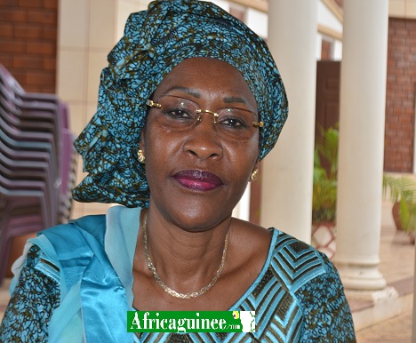 Madame Bah Maimouna Diallo, porte-parole des femmes du FNDC