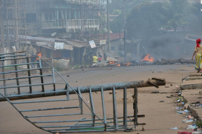 Manifestation contre le troisième mandat en Guinée