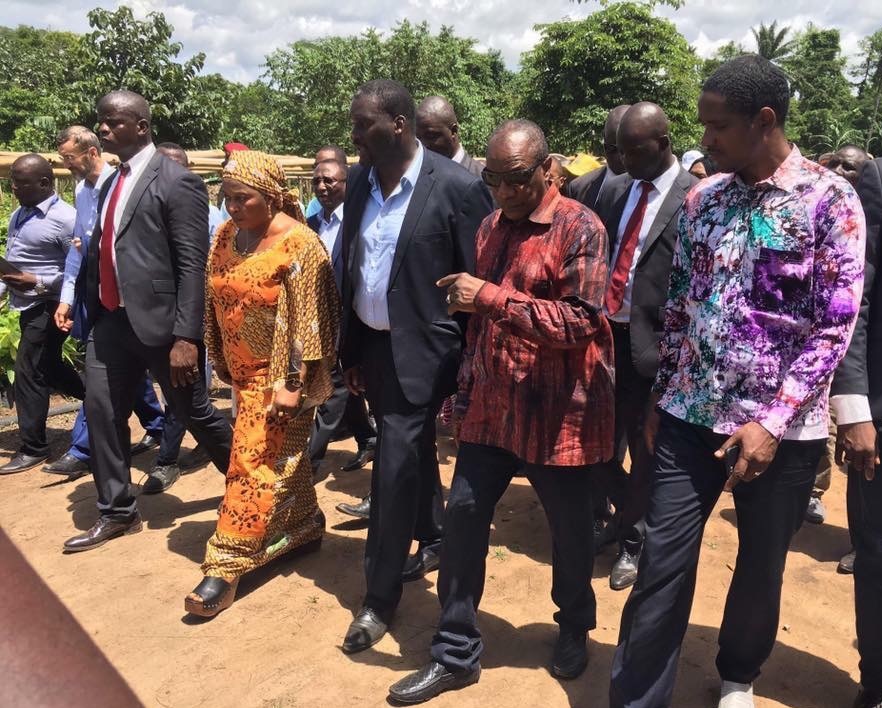 Alpha Condé, Président de la République de Guinée et Mouctar Diallo