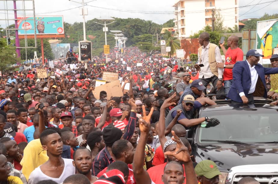 Manifestation contre le changement constitutionnel en Guinée