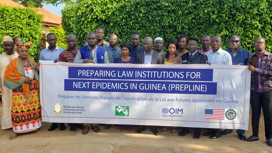 Des participants à l'atelier de Kindia sur la protection civile