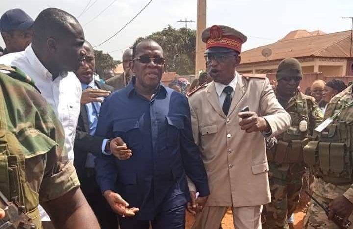 Le Premier Ministre guinéen, Ibrahima Kassory Fofana en compagnie du Préfet de Labé