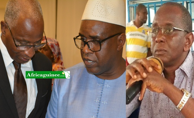 BAH Oury, Dr Fodé Oussou Fofana et Saikou Yaya Barry