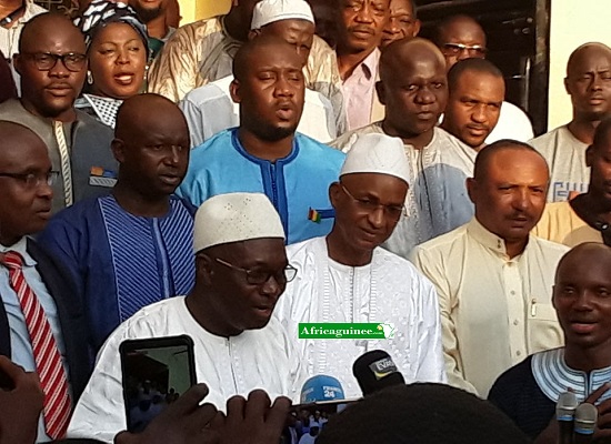 Des leaders du front pour la défense de la Constitution