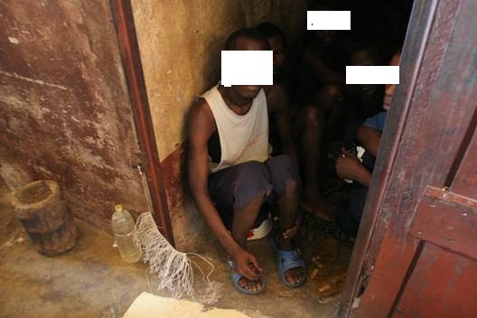 Des détenus à la maison centrale de Conakry, image d'archive