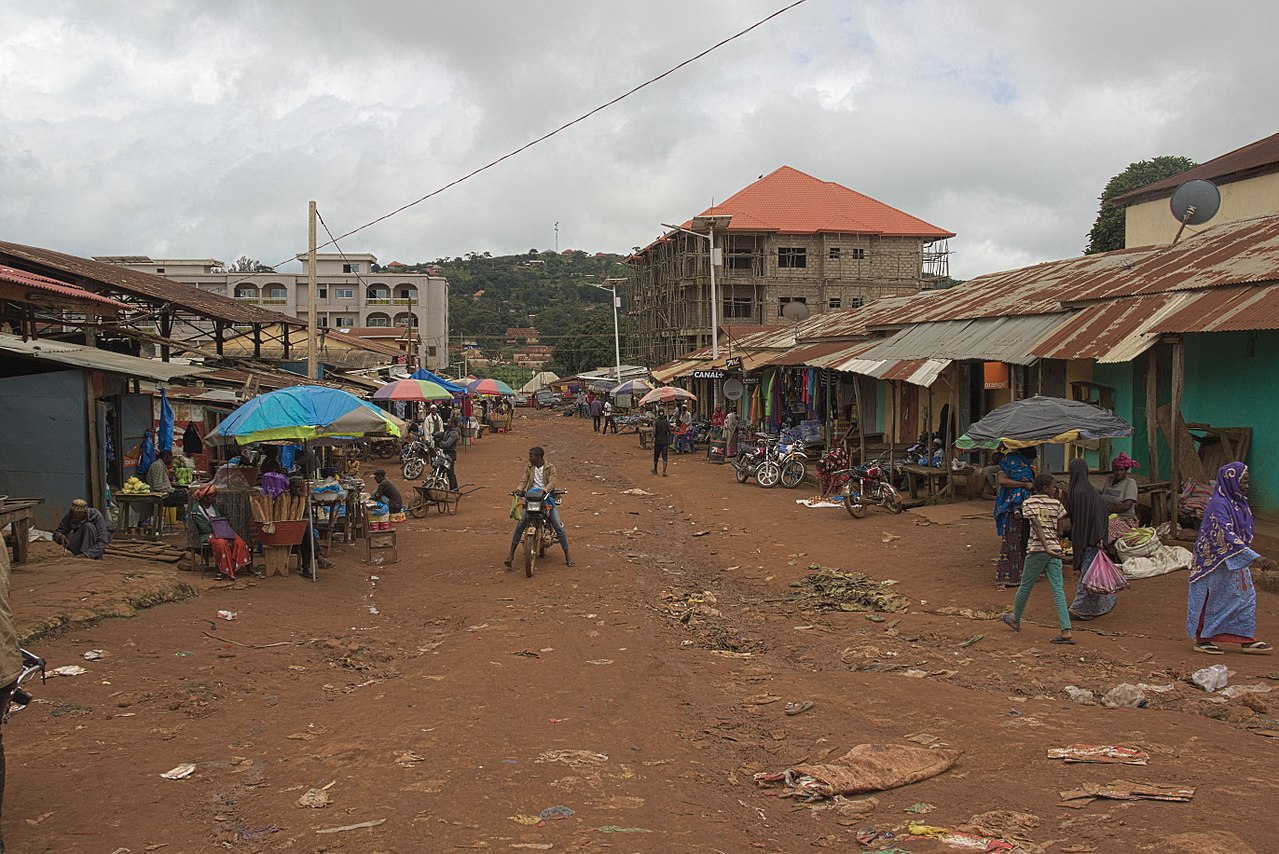 Une vue du marché de Dalaba. Image d'archive