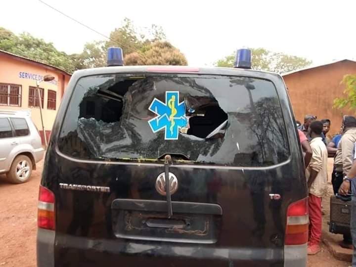 L'ambulance que conduisait maître AlDiouma