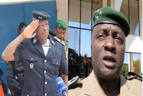 Les Généraux Ibrahima Baldé de la Gendarmerie et Ansoumane Camara « Bafoé » de la police.