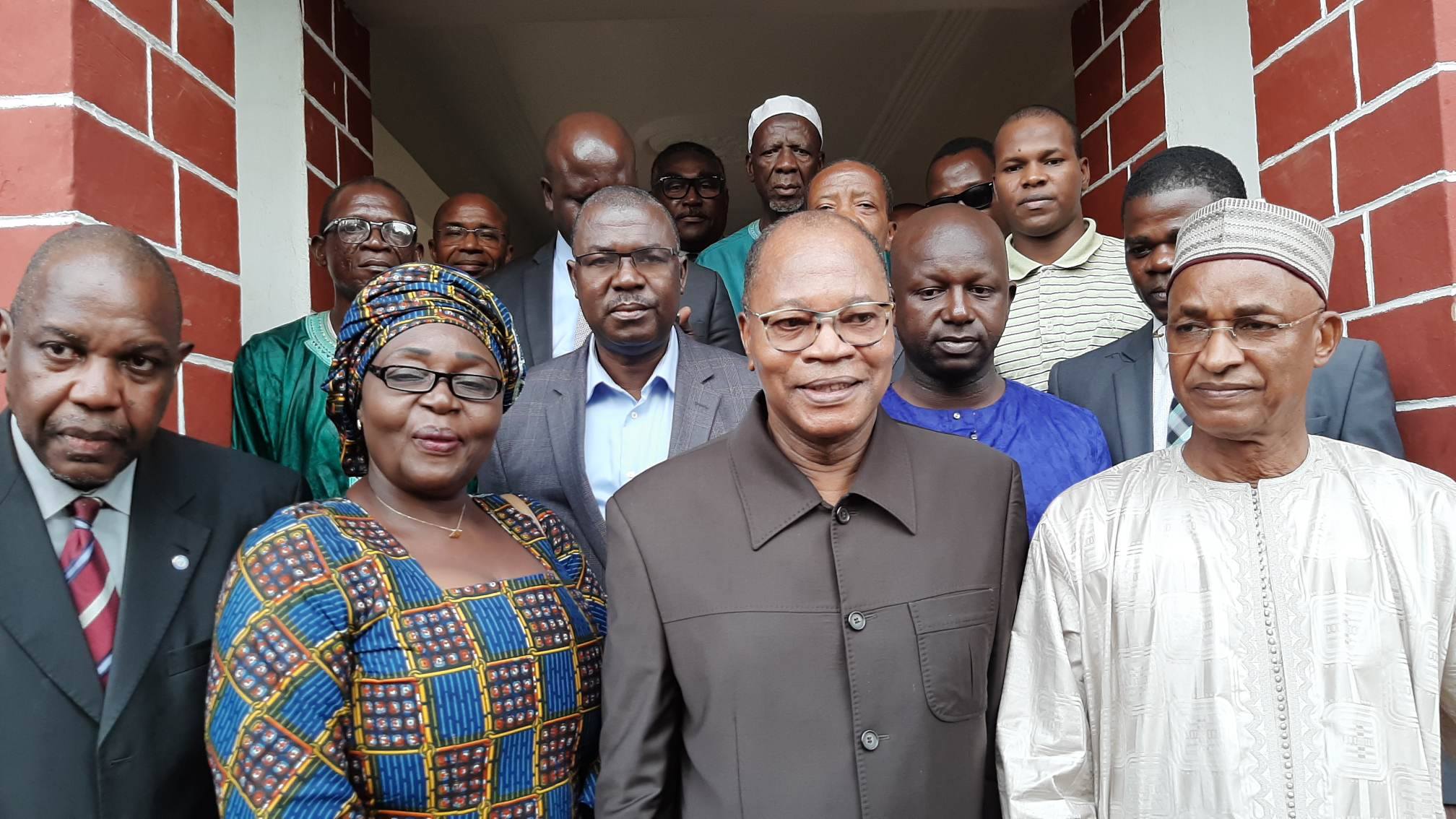 Mohamed Ibn Chambas et des leaders de l'opposition